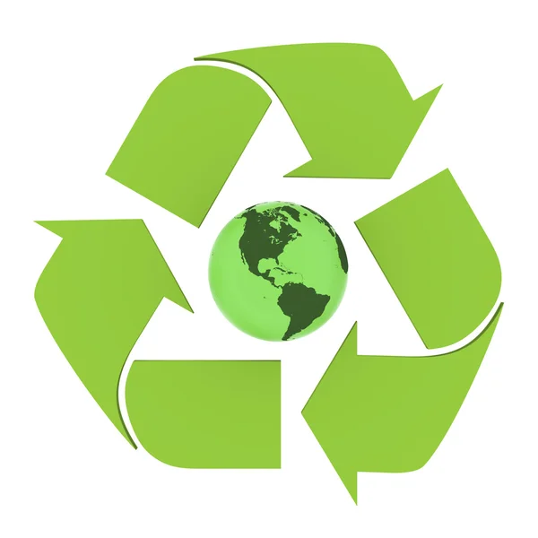 Globalny recykling — Zdjęcie stockowe