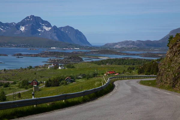 Rijden op de lofoten — Stockfoto