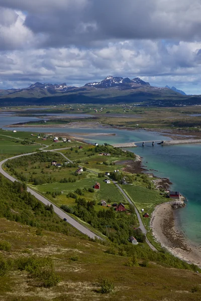 Vägen genom lofoten — Stockfoto