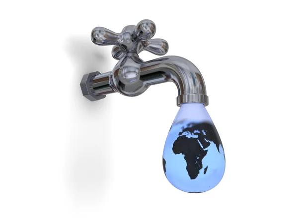 Dripping water tap — Stock Photo, Image