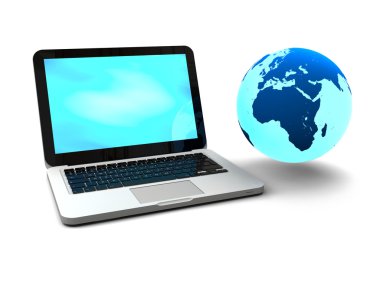 Küre ile laptop gloving