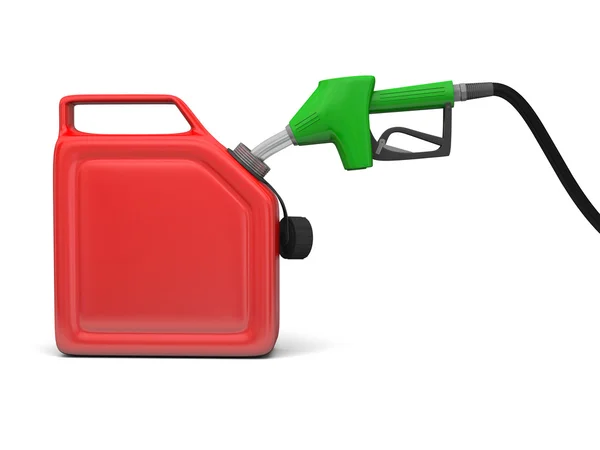 Petrol pump and jerry can — Stock Photo, Image