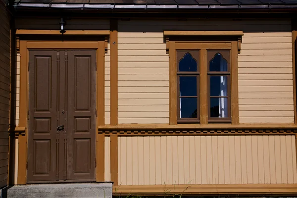 Detail with door and window — Stock Photo, Image