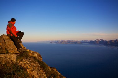 Lofoten uzak manzara