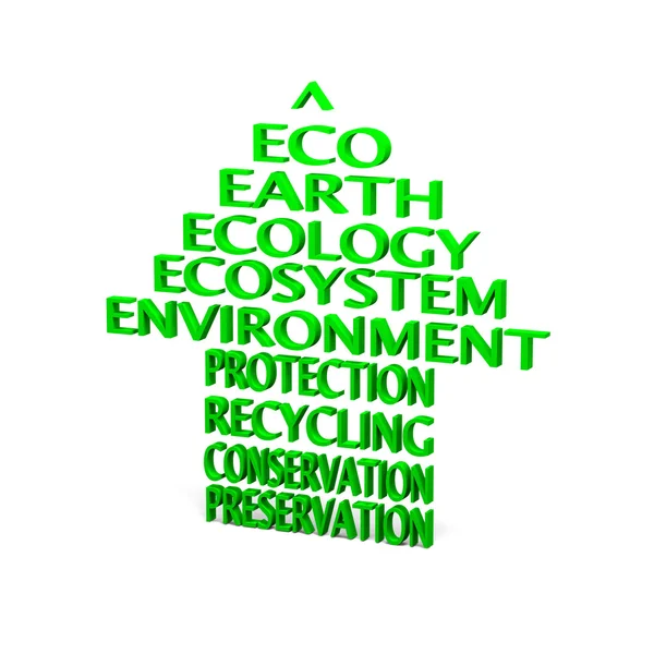 Eco arrow — Stock Photo, Image
