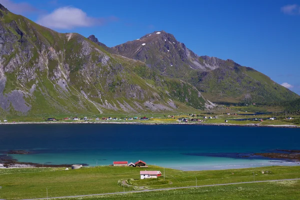 Fiorde em lofoten — Fotografia de Stock