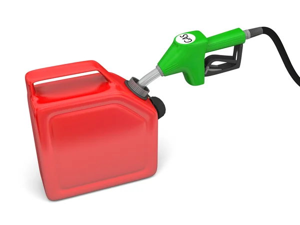 Filling with gas — Stock Photo, Image