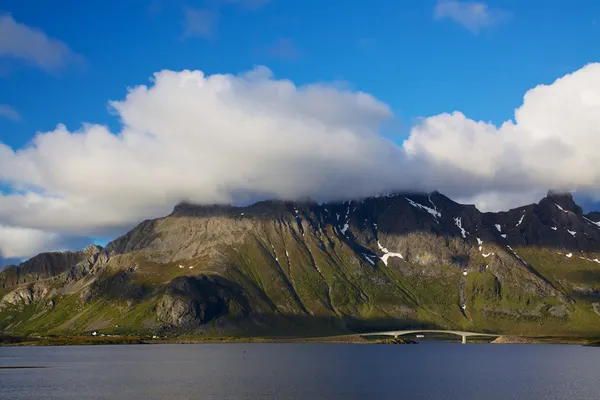 Överbrygga på lofoten — Stockfoto