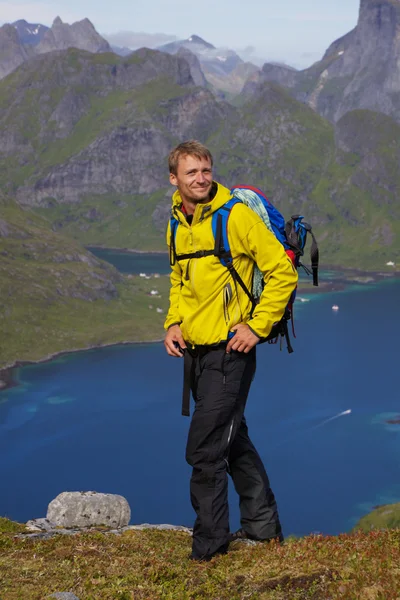 Trekking en Noruega — Foto de Stock