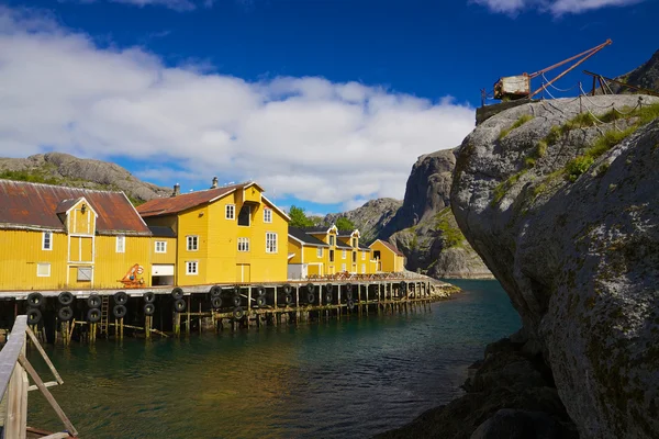 ロフォーテン諸島の nusfjord — ストック写真