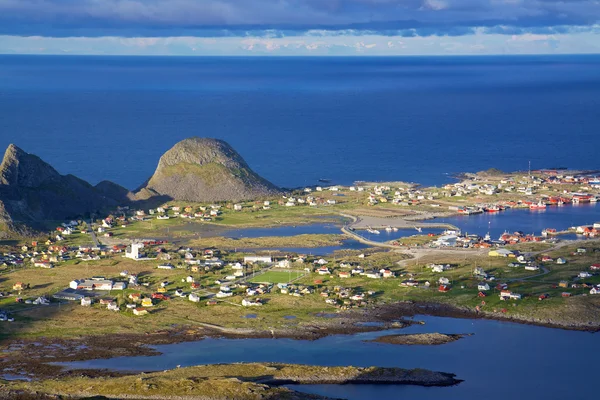 ノルウェーの漁業の町 — ストック写真