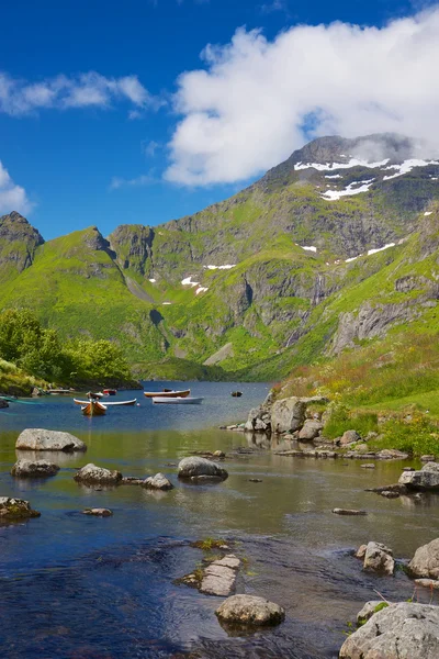 Norveç'te Gölü — Stok fotoğraf