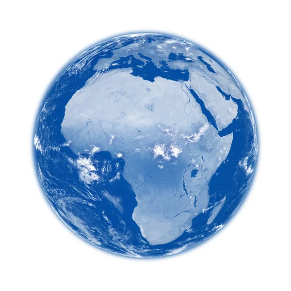Africa on blue Earth — Stock Photo, Image