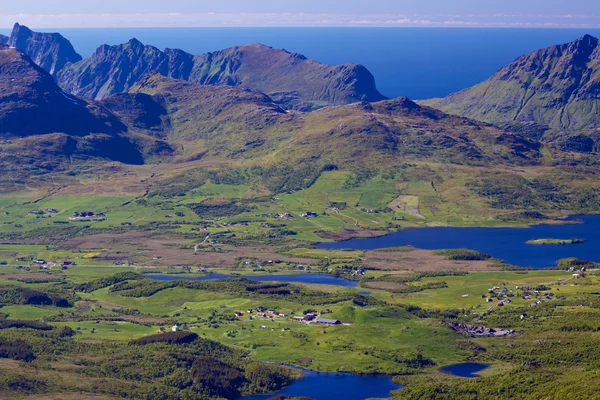 Lofoten uit de lucht — Stockfoto