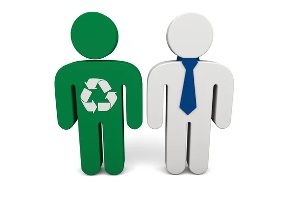 Eco vs business — Stock Photo, Image