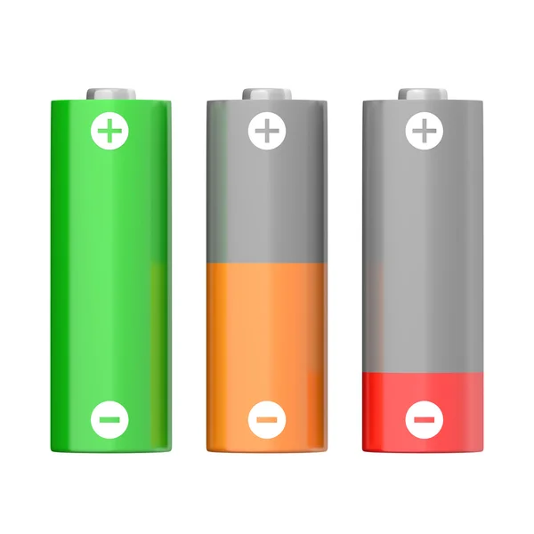 Símbolos de carregamento da bateria — Fotografia de Stock
