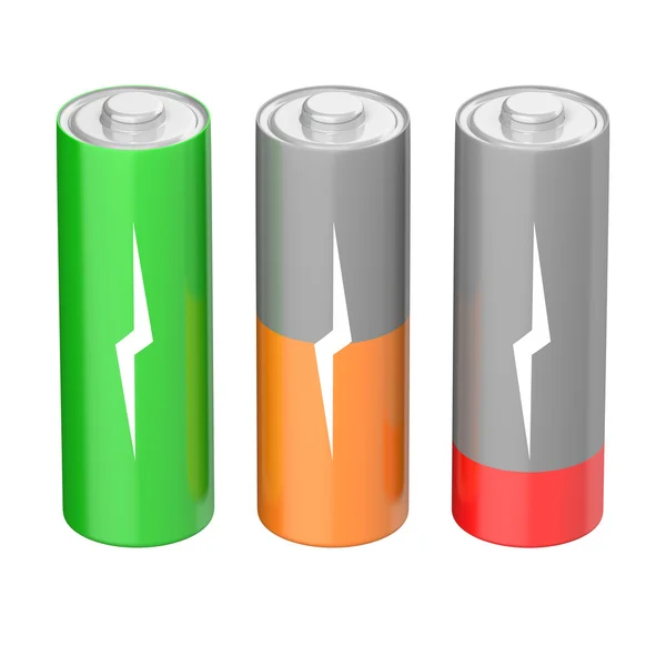 Battery charging icons — Stock Photo, Image