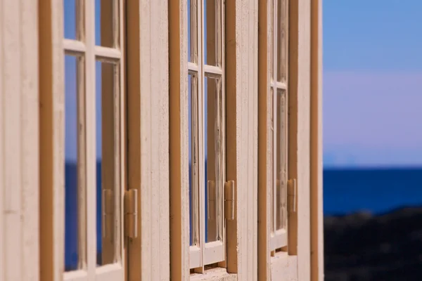 Wooden windows — Stock Photo, Image