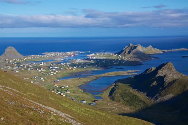 风景秀丽的挪威小镇 — 图库照片