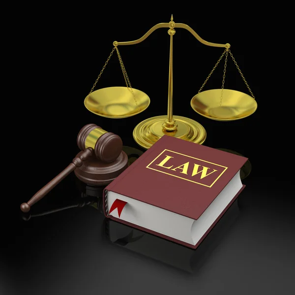 Law symbols — Stock Photo, Image