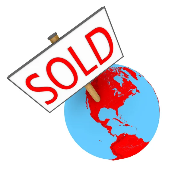 Sold Earth — Stock Photo, Image
