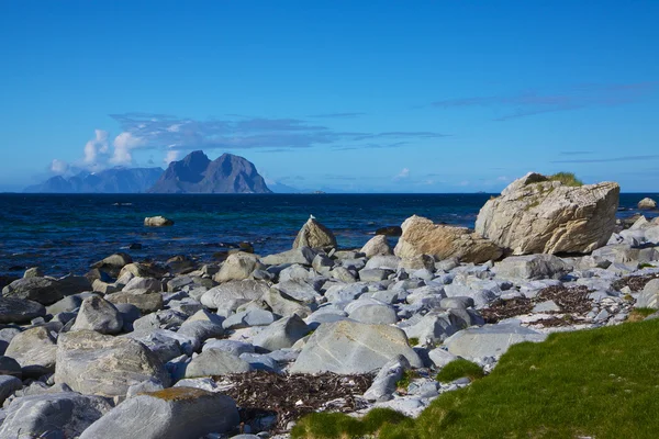 Stenig strand i Norge — Stockfoto