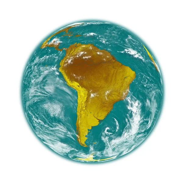 Sydamerika på jorden — Stockfoto