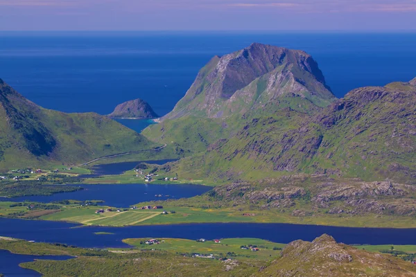 Lofoten tepeler — Stok fotoğraf