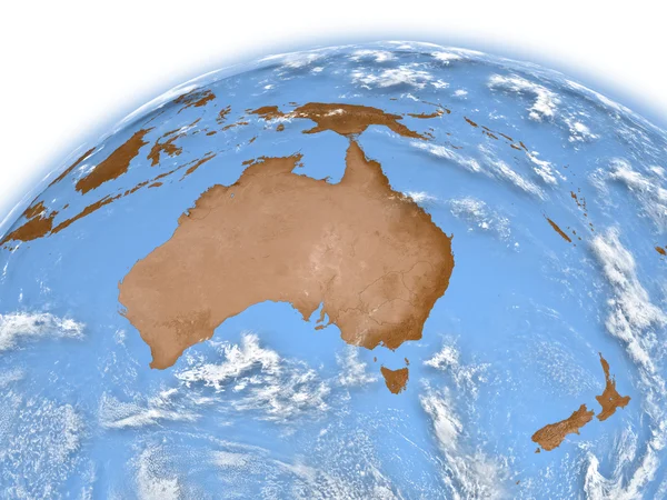 Australien auf der Erde — Stockfoto