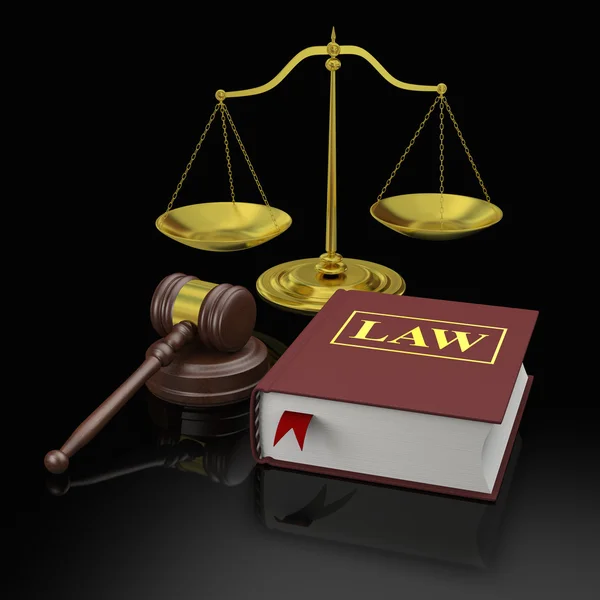 Law symbols — Stock Photo, Image