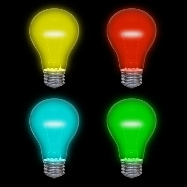 Colored lightbulbs — Stock Photo, Image