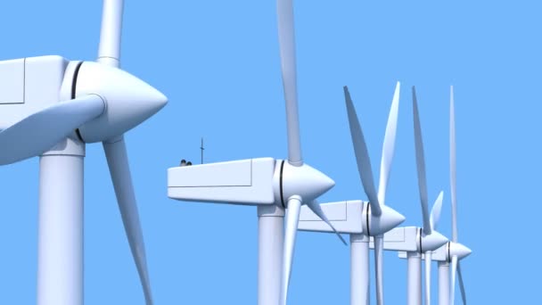 Windpark — Stockvideo