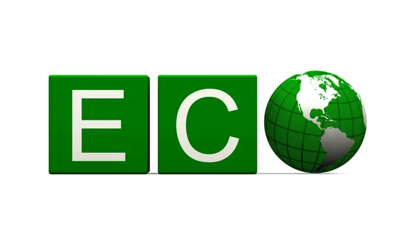 Eco teken — Stockfoto