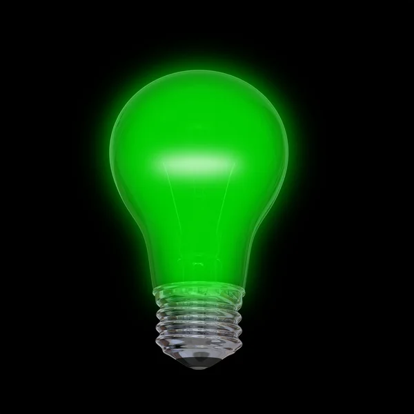 Green lightbulb — Stock Photo, Image