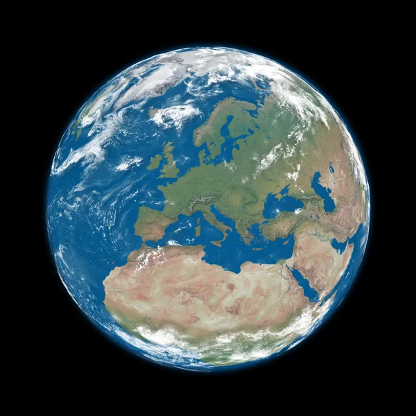 Evropa na modré zemi — Stock fotografie