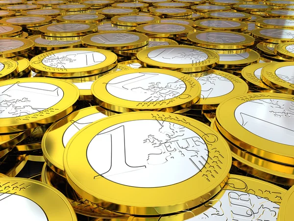 euro para yığını