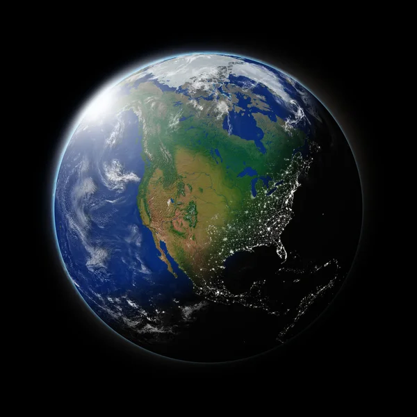 Kuzey Amerika Planet Earth — Stok fotoğraf