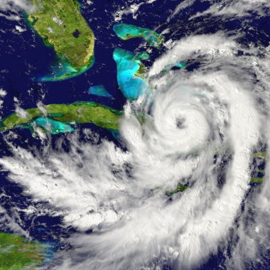 Hurricane over Cuba