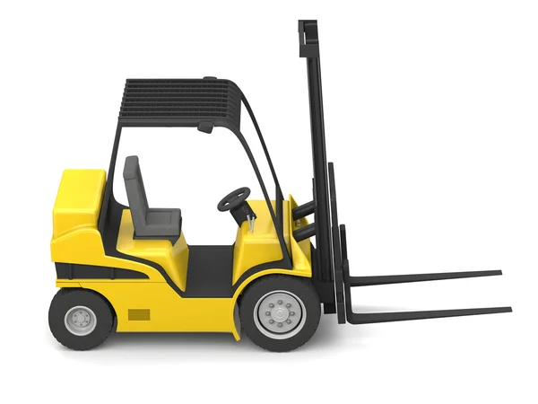 Modern yellow forklift — Stock Photo, Image