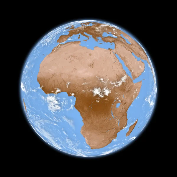 Αφρική στη γη — Φωτογραφία Αρχείου