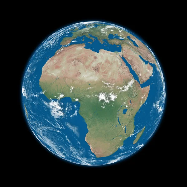 África na Terra azul — Fotografia de Stock