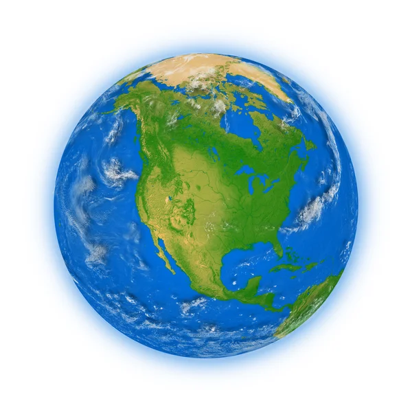 America de Nord pe planeta Pământ — Fotografie, imagine de stoc