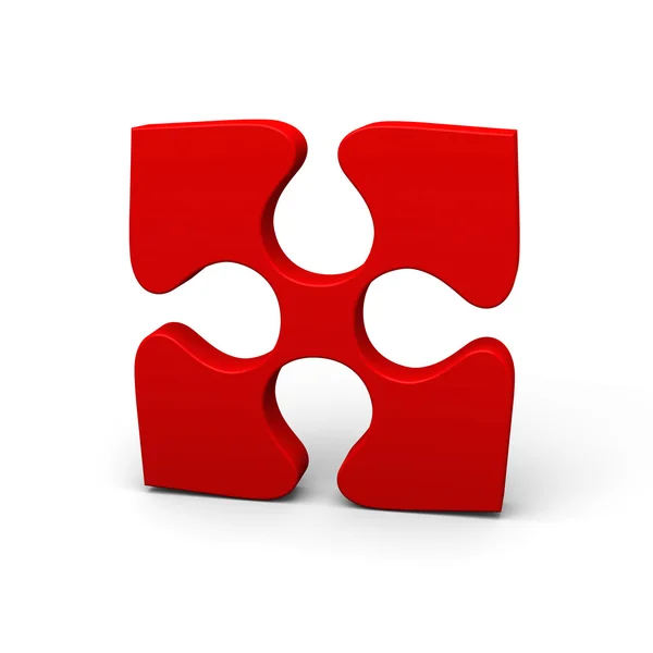 Red puzzle piece — Stock Photo, Image