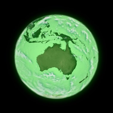 Avustralya yeşil planet Earth