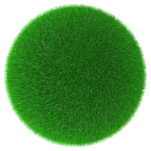 Grassy ball object — Stock Photo, Image