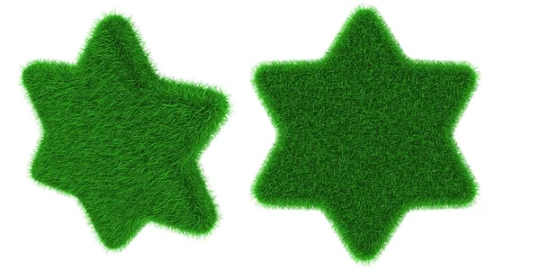 Grassy star object — Stock Photo, Image