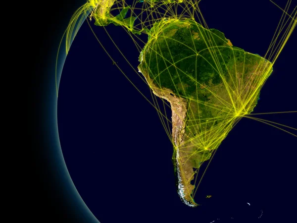 南アメリカの接続 — ストック写真