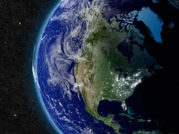 Amérique du Nord depuis l'espace — Photo