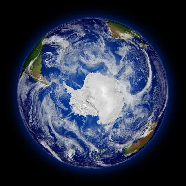 Zuidelijk halfrond op de planeet aarde — Stockfoto
