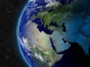 uzaydan EMEA bölgesi